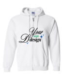 Unisex Midweight Full-Zip Hooded Sweatshirt - DTF