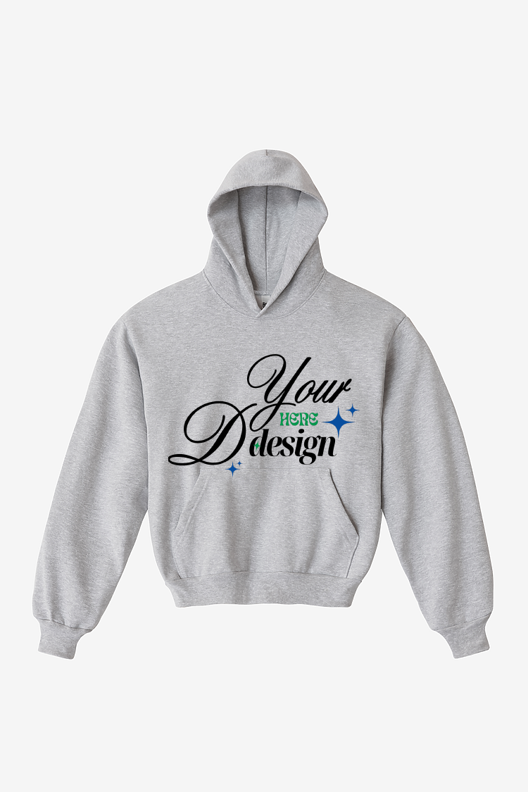 L/S HEAVY FLEECE HOOD PO 14 OZ - DTF